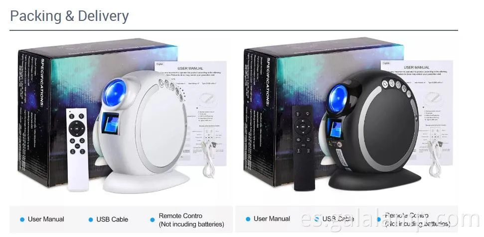 Tuya Wifi Smart Star Projector Galaxy para la aplicación de vacaciones Control de aplicaciones Smart Home Nebula Projector For Google Home Alexa